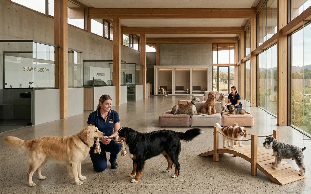 El ecosistema Paws Club: Cómo integramos Hotel, Guardería y Paseos para el bienestar total